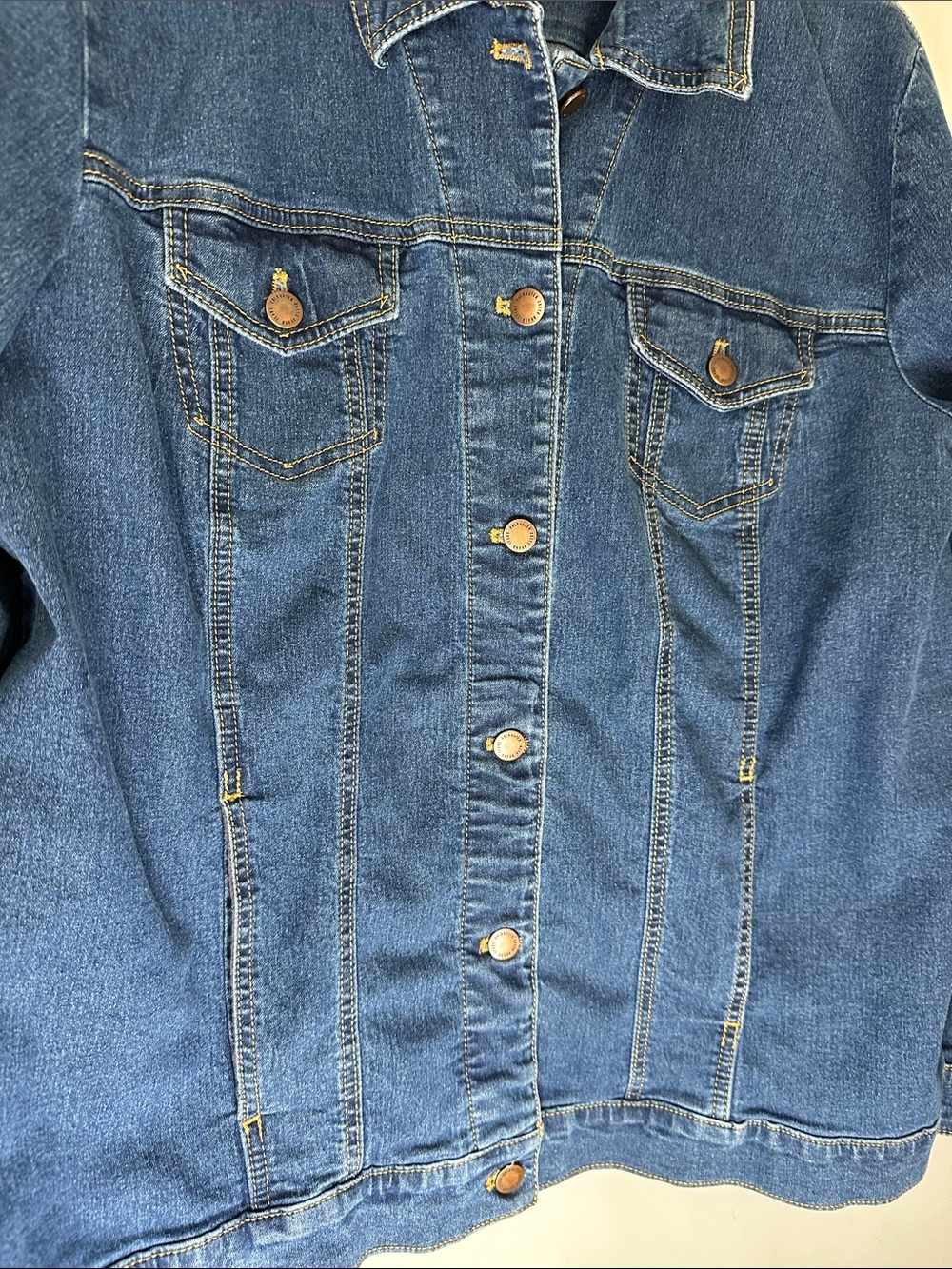 Coldwater Creek Classic Blue Denim Jean Jacket size 1X - Picture 3 of 6